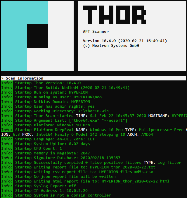 THOR APT - Nextron Systems